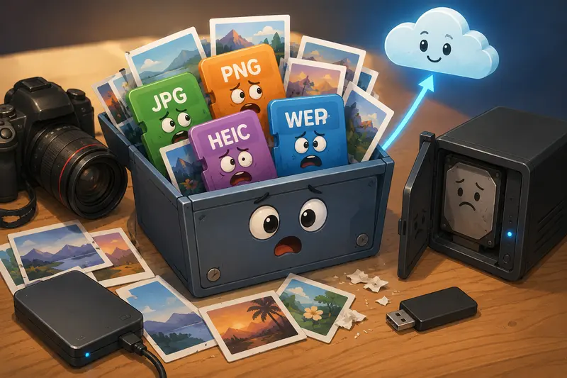 Comparison of image format storage efficiency in backup workflows