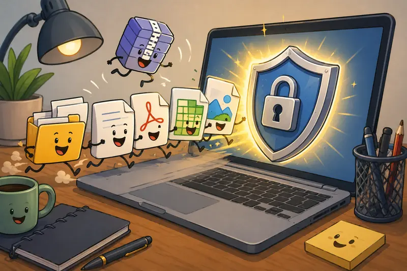 Private file sharing process with encrypted folders, document preparation, and secure delivery