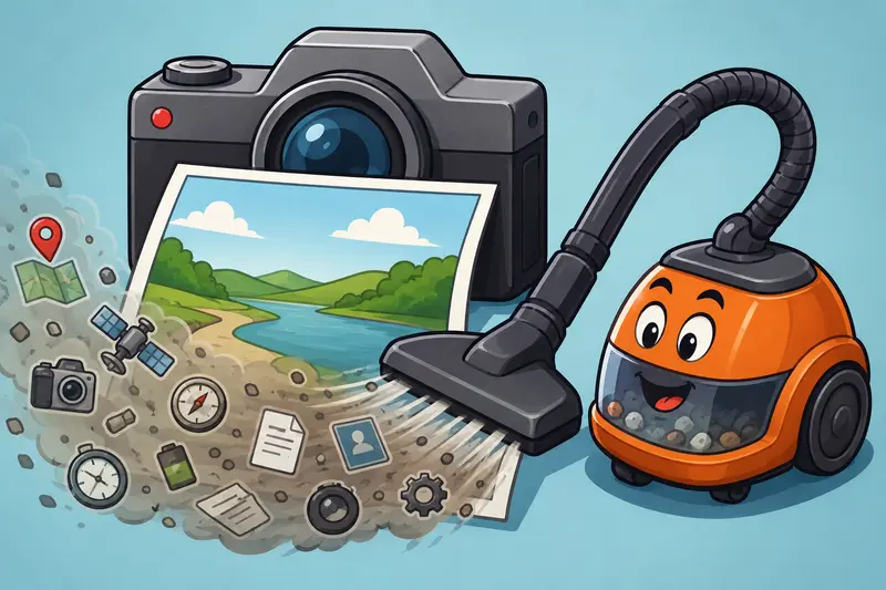 Remote team preparing image files after using clean image metadata online workflows