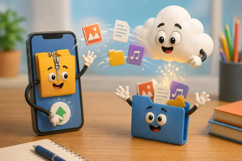 Extract ZIP files on mobile while handling PDFs audio lessons and classroom resources