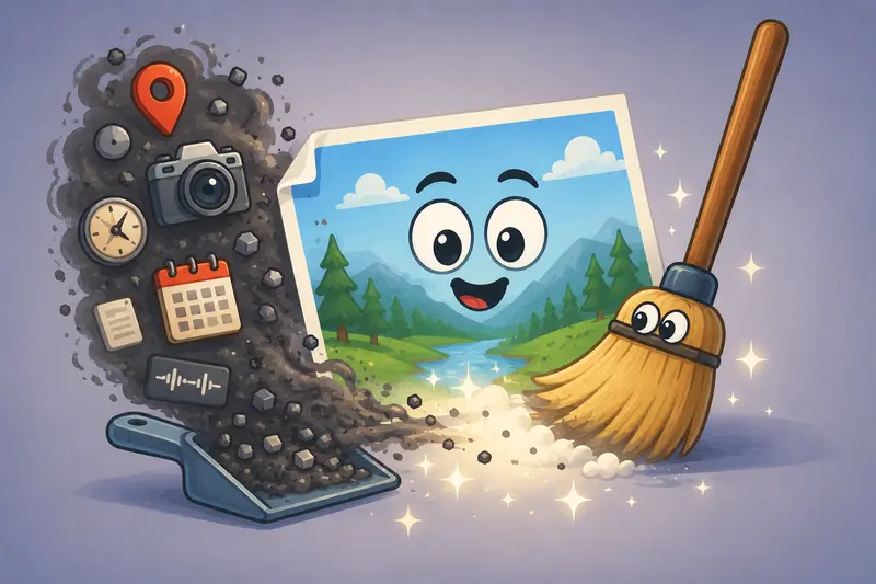Privacy-focused image processing concept with secure file handling visuals