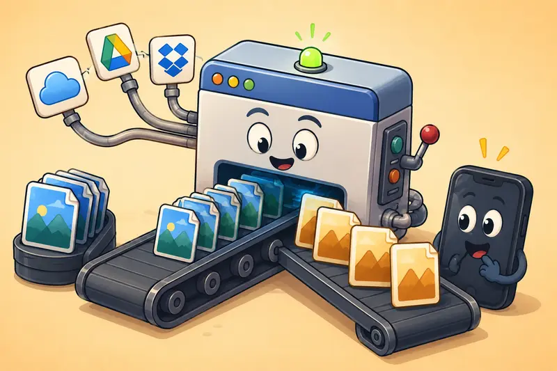 Mixed web image formats including PNG JPG and WEBP in a conversion workflow