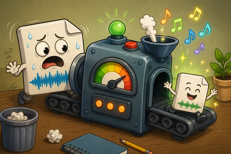 Convert audio for mobile campaigns using WAV to MP3 conversion
