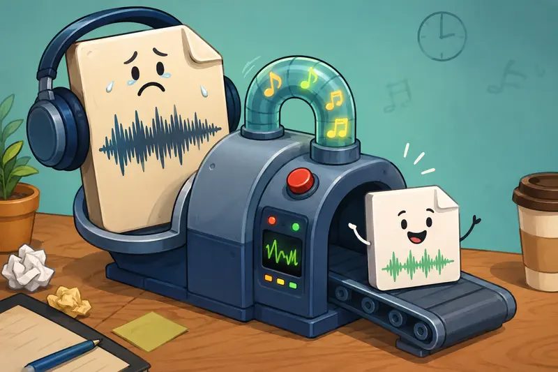 WAV to MP3 converter workflow for marketing audio assets