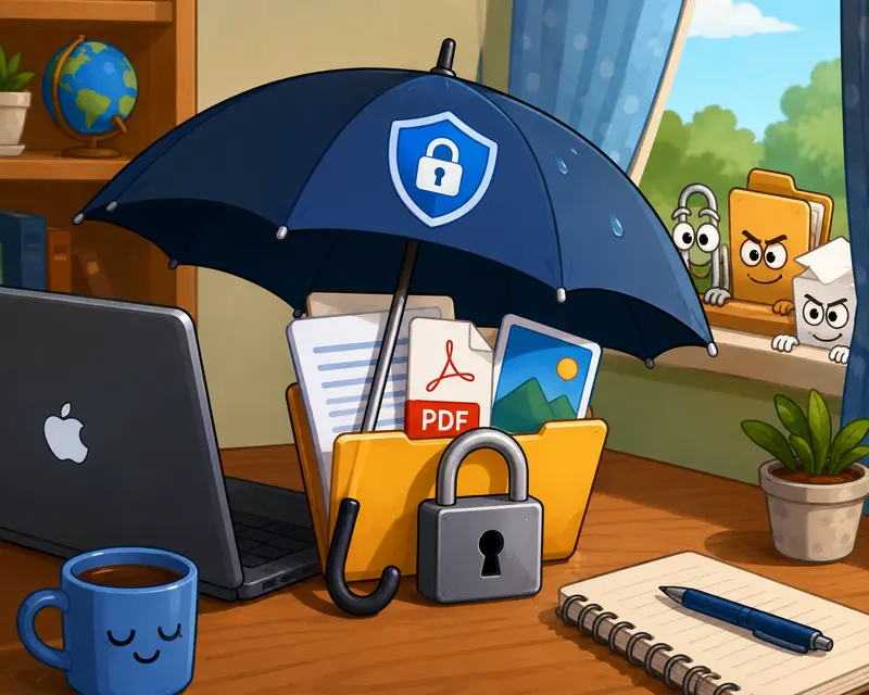 Teacher preparing to encrypt documents before sending to protect sensitive academic records