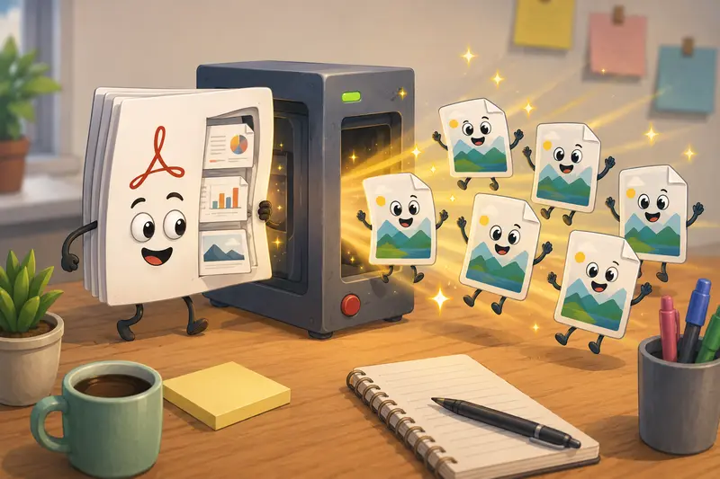Document pages transformed into image assets for marketing channels