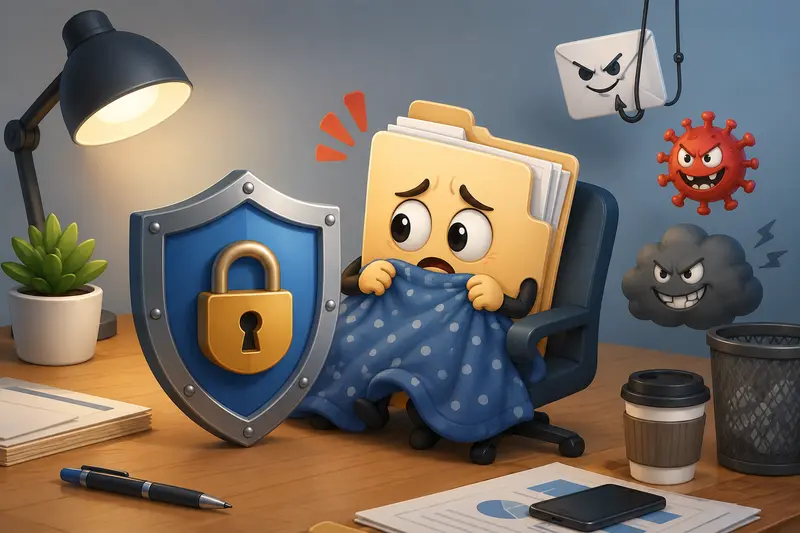 Conceptual workflow showing protect files with password during document sharing