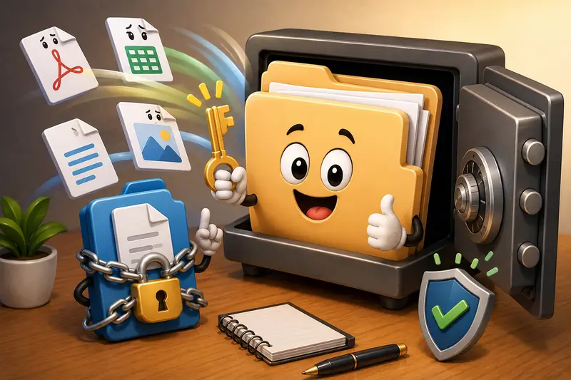 Protected document moving through a secure file sharing workflow