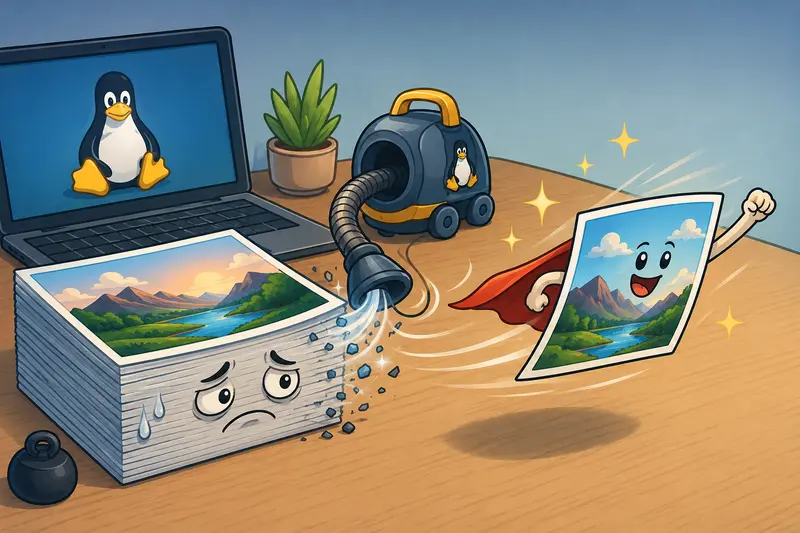 Conceptual workflow showing how to reduce image file size before sharing files online