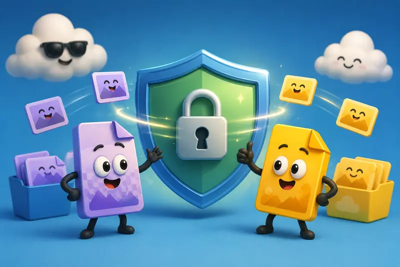 Privacy-focused image processing and secure file workflow