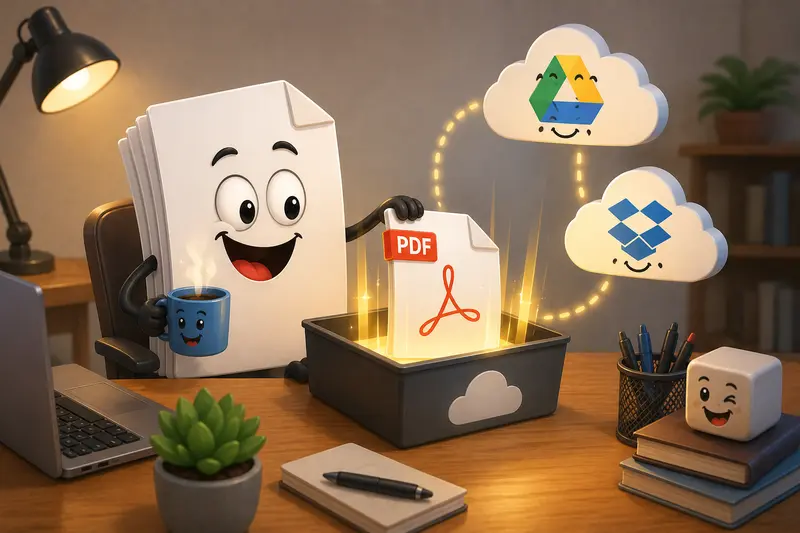 Conceptual illustration of secure temporary file processing and cleanup