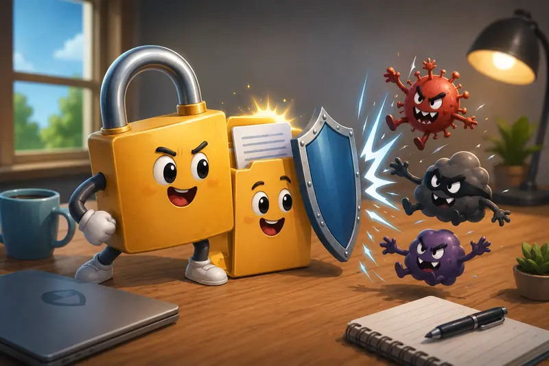 Private file sharing process showing preparation, encryption, transfer, and secure access