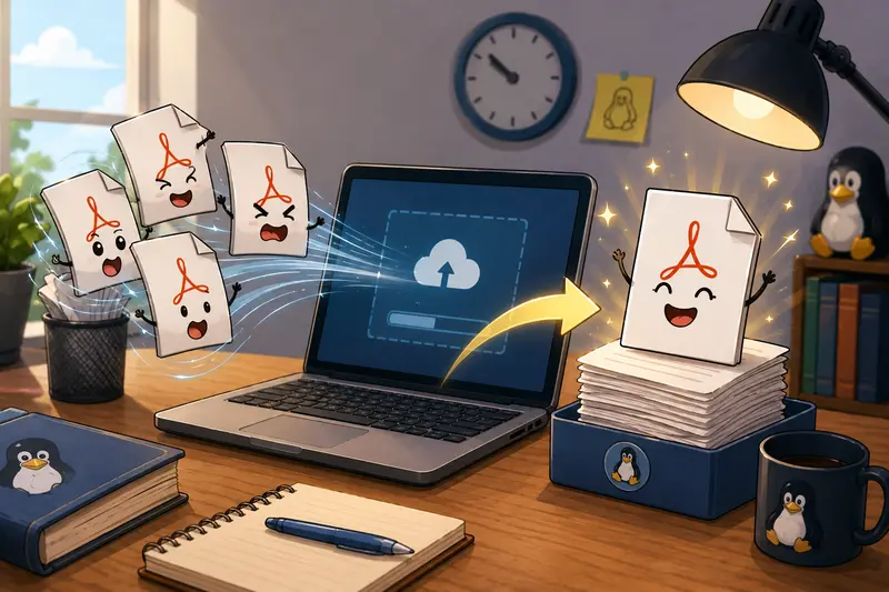 Merged academic PDF being repurposed into study materials and visual assets