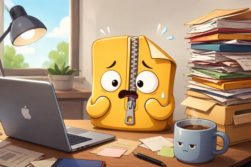 Workflow showing how users extract ZIP files from compressed archives on Mac