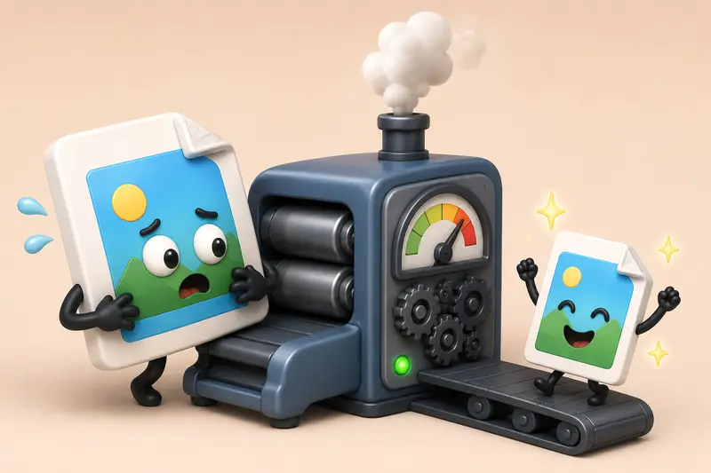 Compress PNG Files workflow on linux for designers