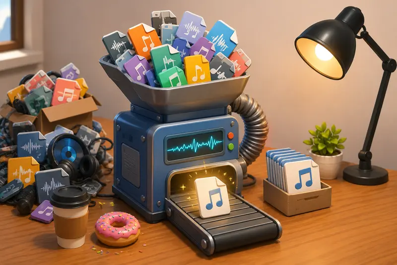 Developer workflow for convert audio files across multiple formats